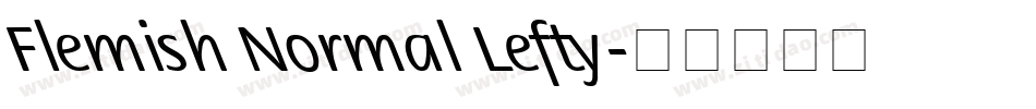 Flemish Normal Lefty字体转换